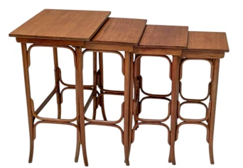 Vienna Secession Bentwood Nesting Tables by Michael Thonet for Thonet, 1900s